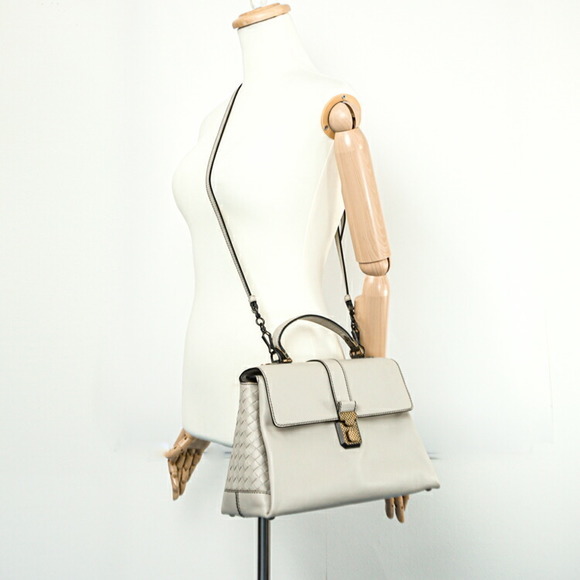 Bottega Veneta Handbag Piazza Medium Gray - Picture 16 of 16